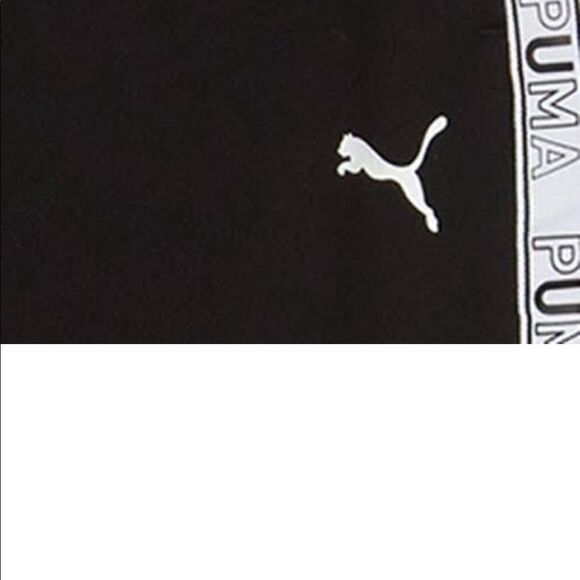 New with tags Puma Refined Elevated Logo Tape Sweatpants,black/puma white size L - Picture 8 of 9